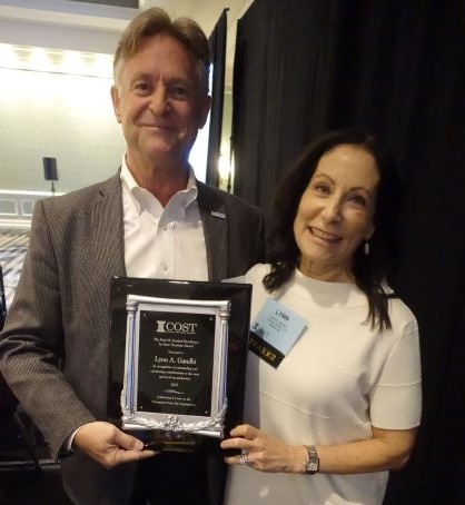 COSTNews's tweet photo. Congratulations to Lynn Gandhi of @FoleyandLardner for receiving the 14th Annual COST/Paul Frankel Excellence in State Taxation Award for her outstanding contributions to the #statetax profession! https://t.co/MGGOjgzC0X