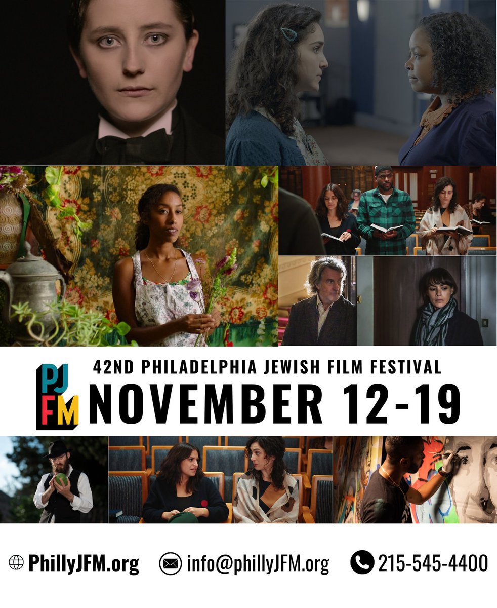 PhillyJFM_'s tweet photo. 🥳📽️ Join us for the 42nd Philadelphia Jewish Film Festival! November 12-19. 
🎟️Tickets and All-Access Passes on sale now. 
->Learn more at https://t.co/Fp1b9qZ6jS

#PJFM #PJFF42 #PhillyJFM #movie https://t.co/YPjjoBfvl9