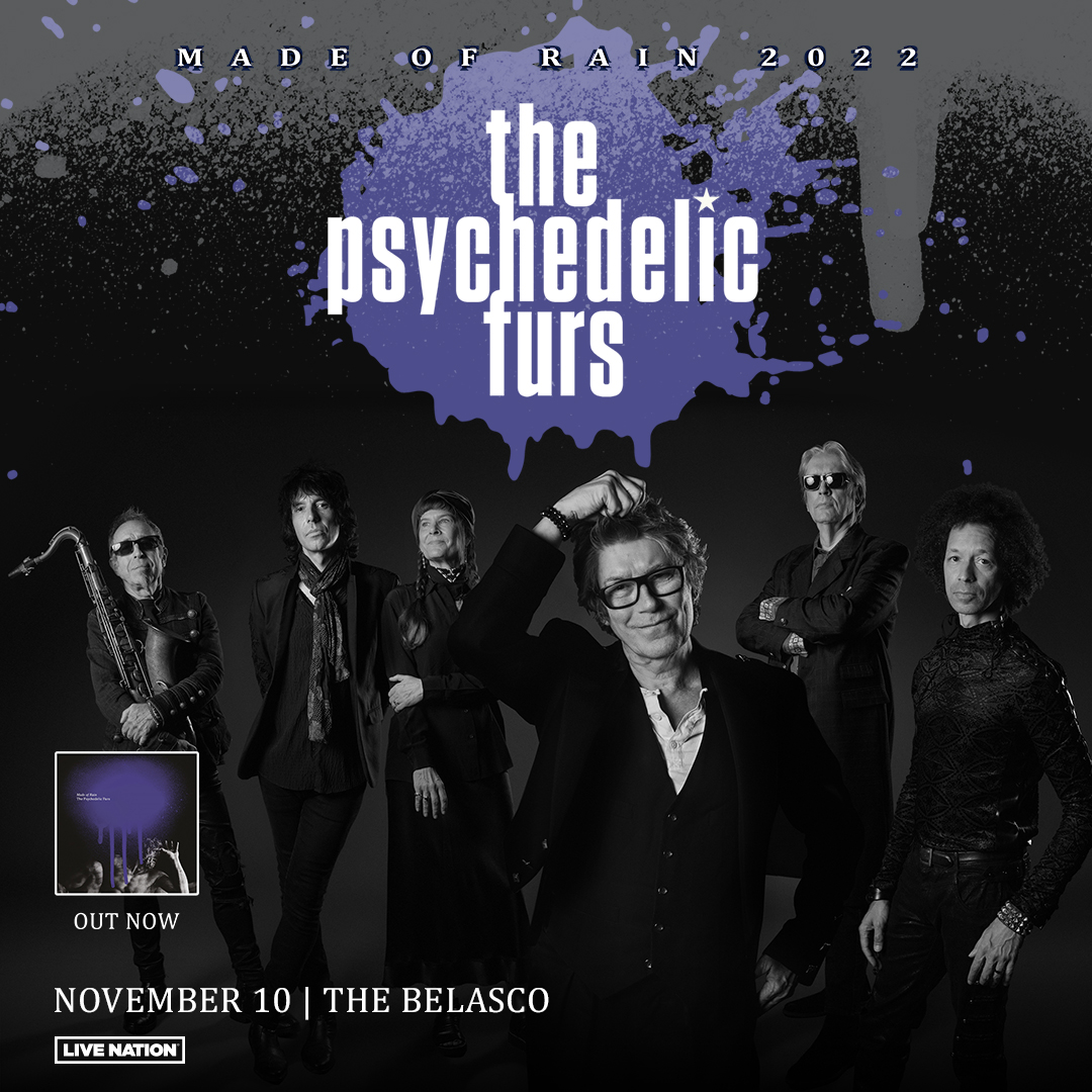 pfurs's tweet photo. #MadeOfRain returns to #LosAngeles - The #PsychedelicFurs LIVE - November 10. https://t.co/mIP1aKIojG https://t.co/VdnfJ9p9ye