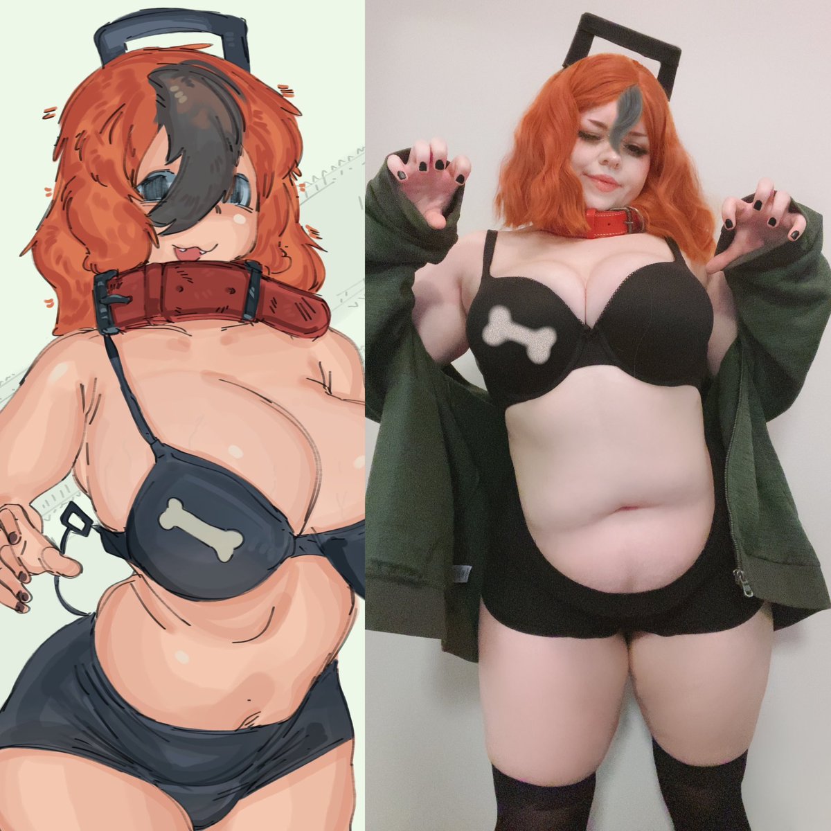 ushi_ss's tweet photo. Pochita cosplay!! ٩( 'ω' )و
art by - @/khentart https://t.co/ghHxPDNYsE
