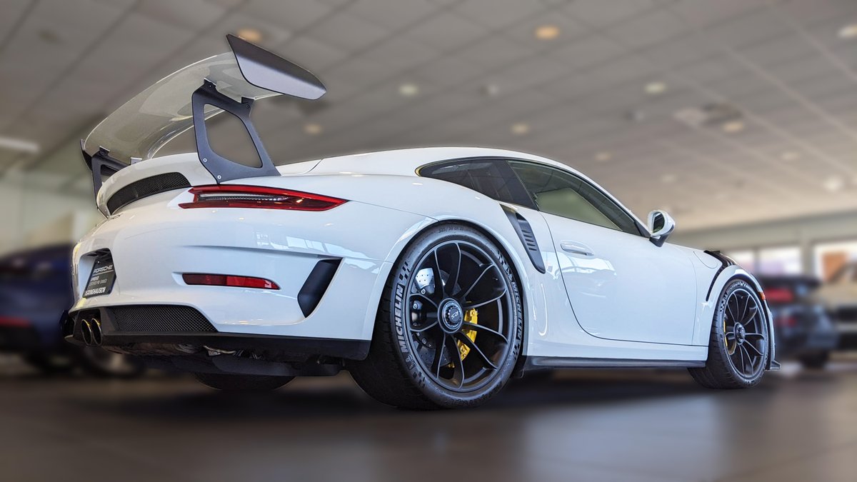 Isringhausen's tweet photo. This 911 GT3 RS combines the most powerful naturally aspirated engine fitted to a road-legal 911 with a suspension that features recalibrated rear axle steering tuned for precision. 4,184 Miles | Certified Pre-Owned. Visit us @ https://t.co/hujZerBkZc or call us @ (877) 364-6090 https://t.co/h5FLbKqTdB