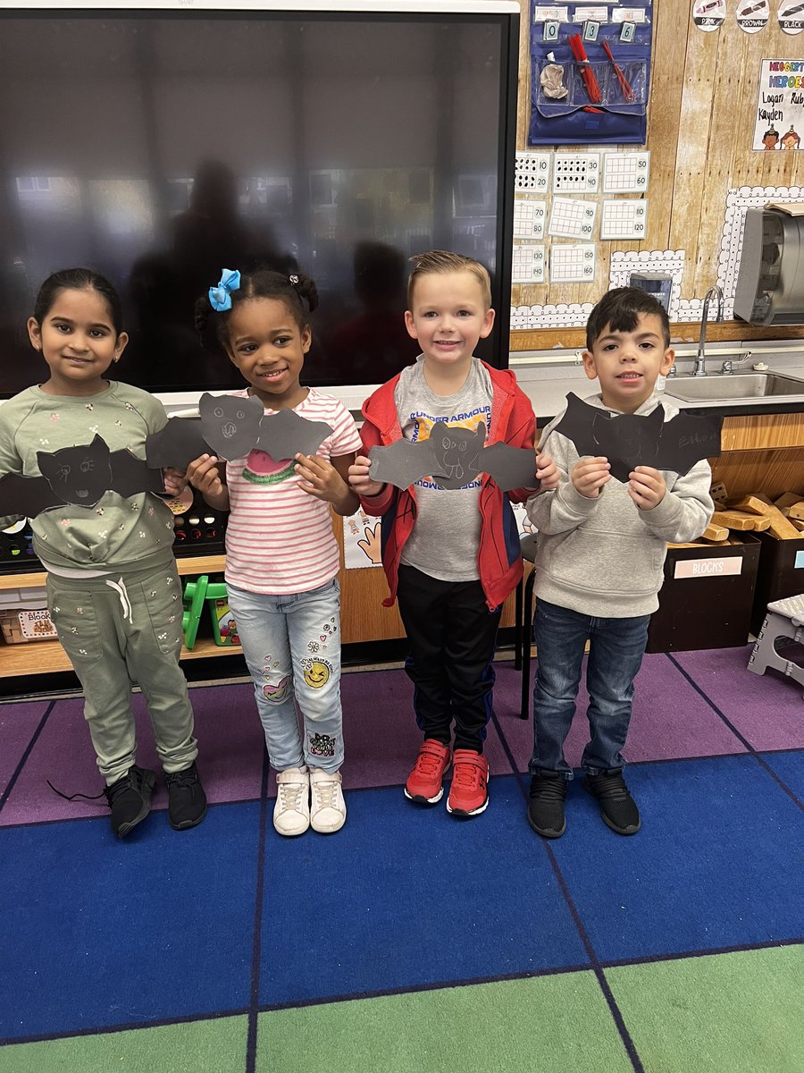 It was a 🦇BATTY DAY 🦇 in room 29! After reading “There Was An Old Lady Who Swallowed a Bat” we sequenced the events, compared batty numbers in a game with our friends, and made our own bats! <a href="/WillowRoadVS13/">Willow Road School</a> <a href="/VS13UFSD/">ValleyStream13UFSD</a>