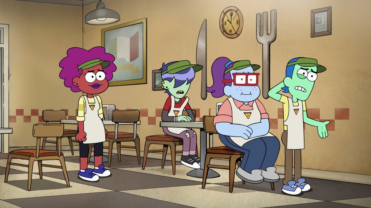 Sydney Park guest stars as pizza delivery girl, Tina, in “Pizza Deliverance,” a new horror-themed episode of #BigCityGreens, premiering October 29 on @DisneyChannel! #DisneyBrandedTelevision #DisneyChannel