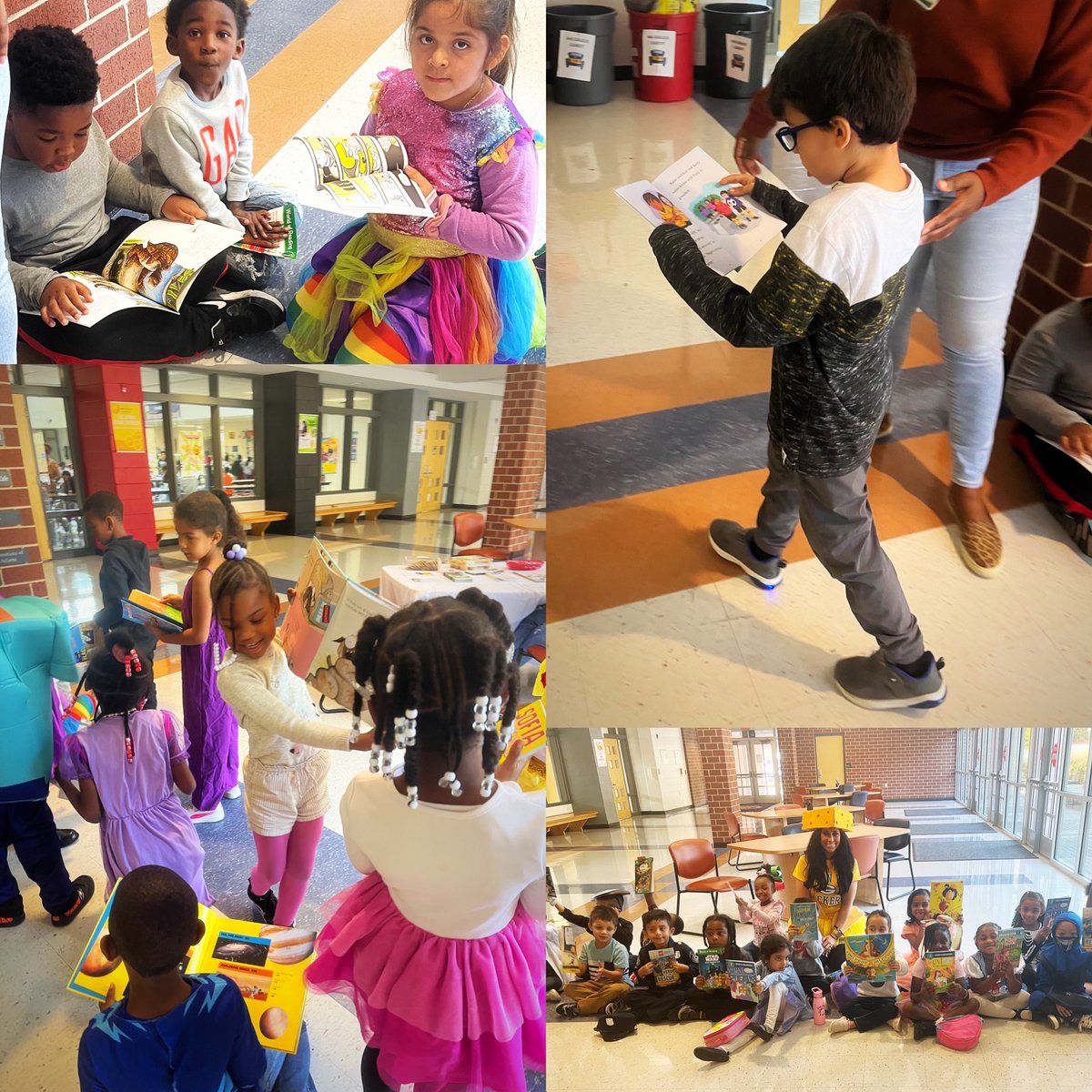 We loved book character day! Thank you so much to our SGC for purchasing all these high interest books to gift every student a new book! #togetherwesoar #bookcharacterday @LakashaLee <a href="/IsonSpringsES/">IsonSpringsES</a>