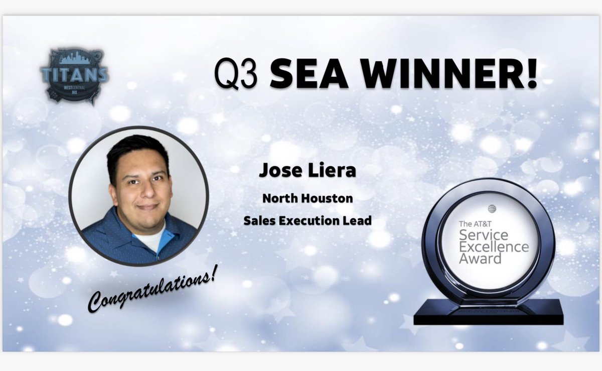 IHXWestCentral (@centralihx) on Twitter photo West Central Titans, join us in congratulating Jose for receiving the Q3 SEA award! We appreciate you for everything you do to support our teams. Very much deserved ๐ฅ๐ช #LifeAtAtt #WestCentralStrong <a href="/JoeLouie_IHX/">Jose Liera</a> West Central Titans, join us in congratulating Jose for receiving the Q3 SEA award! We appreciate you for everything you do to support our teams. Very much deserved ๐ฅ๐ช #LifeAtAtt #WestCentralStrong <a href="/JoeLouie_IHX/">Jose Liera</a>