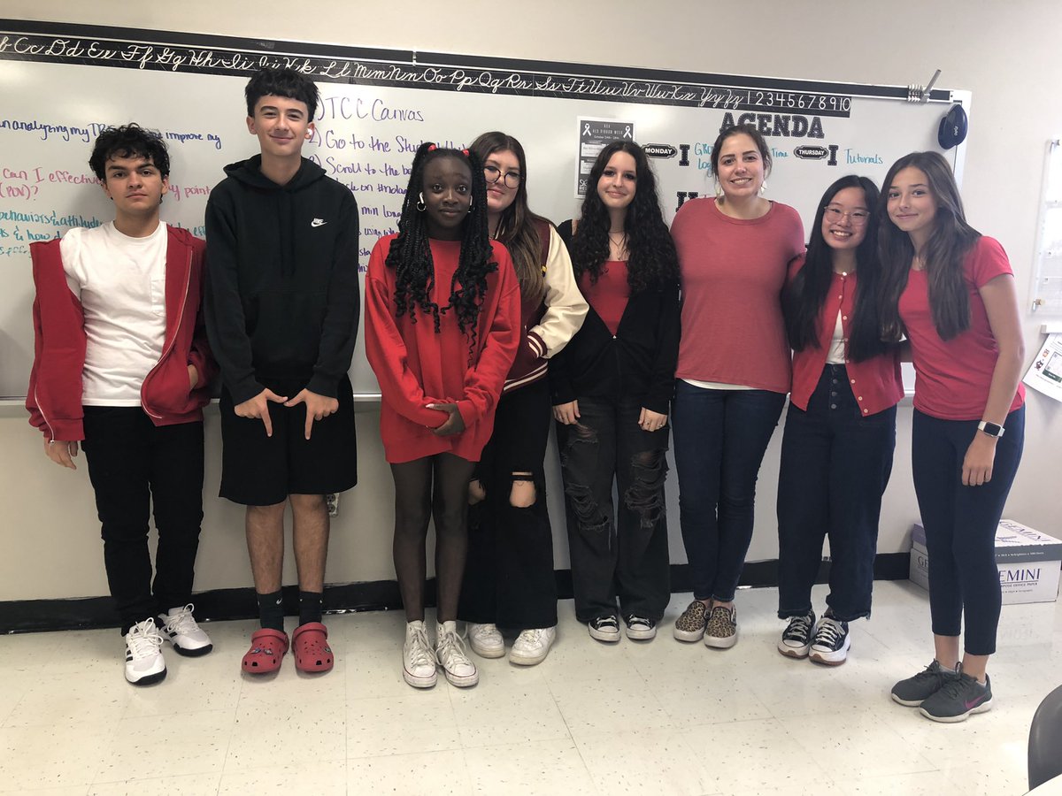 KISD_Academy's tweet photo. Red out day at KCA to end our #RedRibbonWeek2022 activities! https://t.co/L76gTVXRuh