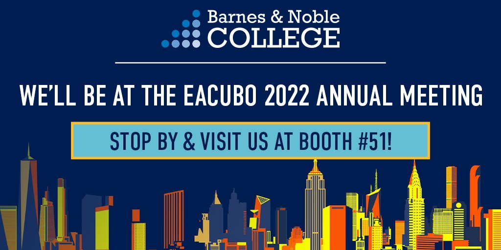 #EACUBO 2022 is almost here! Stop by Booth #51 to talk big ideas and revenue-driving best practices – from course material programs that support improved student outcomes to a reimagined approach to store design, operations &amp; merchandising. See you in NYC! bit.ly/3grLd1W