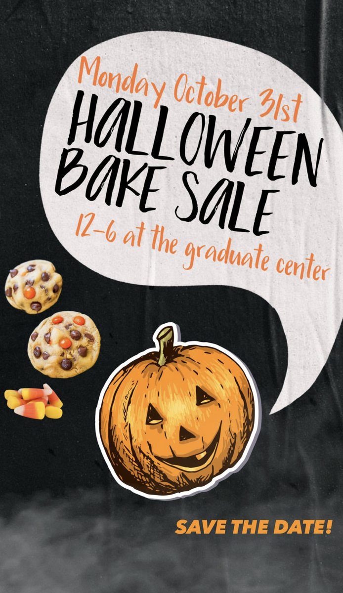 Monmouth University's Speech-Language Pathology NSSLHA group will be having a bake sale on Monday, October 31st at the Graduate Center from 12pm-6pm.