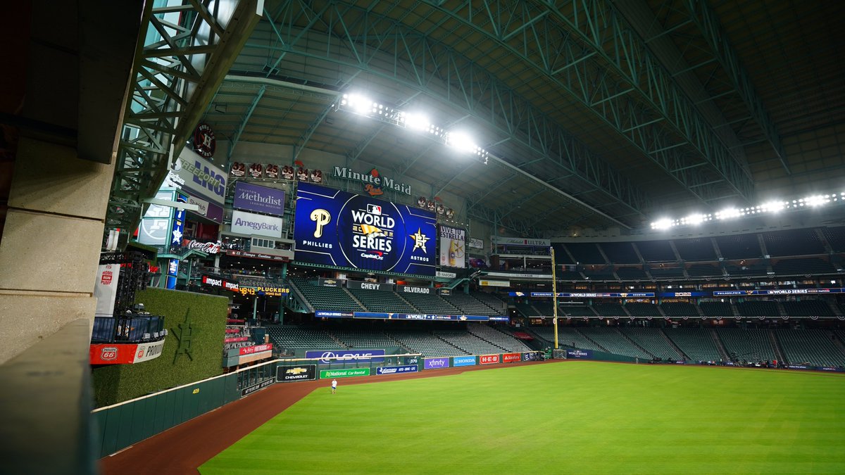 MLB's tweet photo. Minute Maid Park is ready ...

Are you ready for the #WorldSeries?! https://t.co/m906Wqoox2