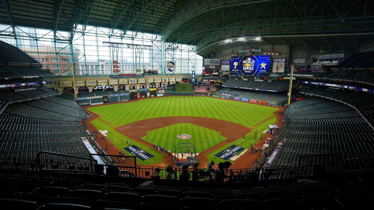 MLB's tweet photo. Minute Maid Park is ready ...

Are you ready for the #WorldSeries?! https://t.co/m906Wqoox2