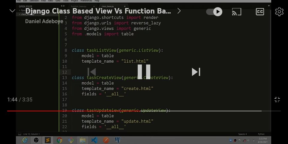 MIbitowa's tweet photo. Day 17, 30 Days of learning.
Django Track

The transition to Django has been totally expected but still quite overwhelming.
Views are logics which handle urls and return html based content

#SSAGDSC30DaysChallenge #DeveloperStudentClubs 
#GDSCLautech #30daysofcode #python #django https://t.co/feONMcQP1y