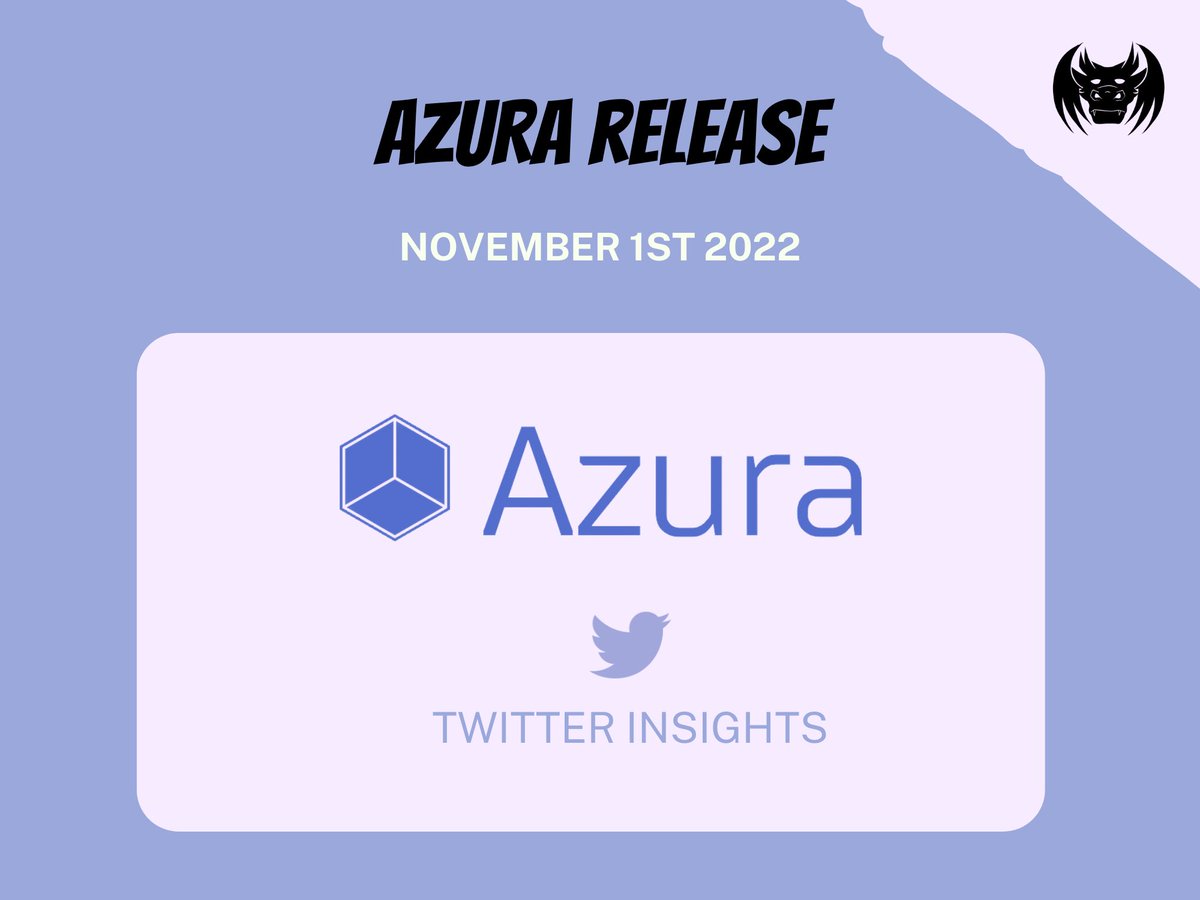 AZURA is coming to life 🐲

Twitter mention tracker live on Tuesday 1st of November ⚒️