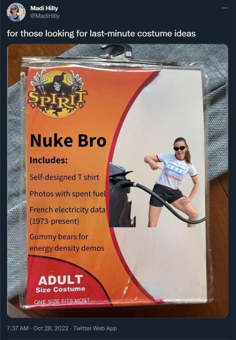 Got my costume ready. #SpiritHallowmeme #NukeBro