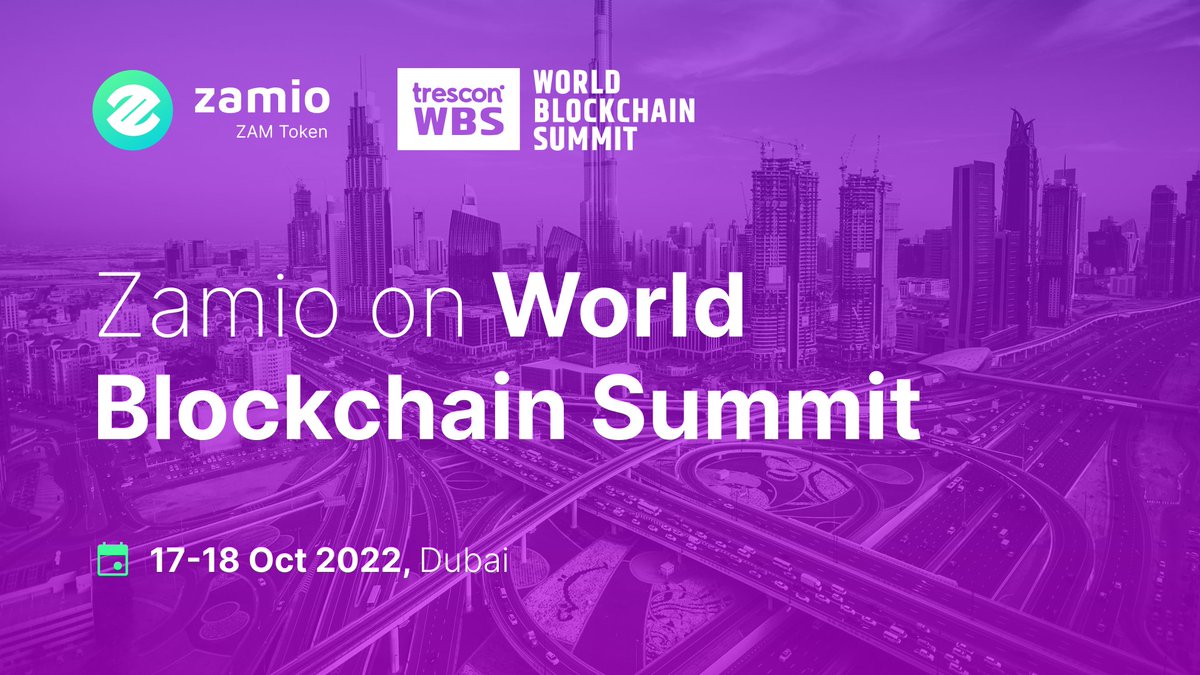 zam_io's tweet photo. 😍Zamio is at World Blockchain Summit!

😇During the event we met a lot of interesting projects and people, learnt more about #DeFi and #blockchain and also presented our Zamio project!

#crypto #btc #bitcoin #GameFi #NFT https://t.co/Fg9Jev34eG