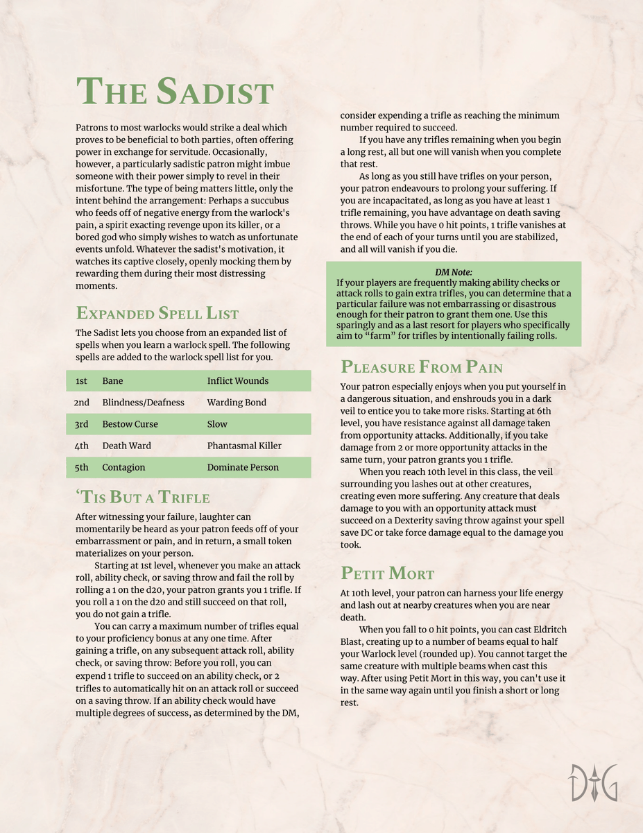 DichotomyGames_'s tweet photo. Kickstarter now live!
https://t.co/XObqrzyvEY

If you prefer pdf format:
https://t.co/JbRYu13oWs

#dnd #dnd5e #dungeonsanddragons #dungeonmaster #kickstarter #drivethrurpg #onebookshelf #homebrew #novalscabinetofcurios #novals #cabinetofcurios #warlock #sadist #paladin #respite https://t.co/vhG9olSeHe