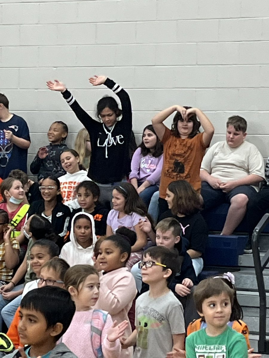 Celebrating friendship week!  We ended our all school meeting with an amazing 4th grade performance!! <a href="/Taunton_Schools/">Taunton Public Schools</a>