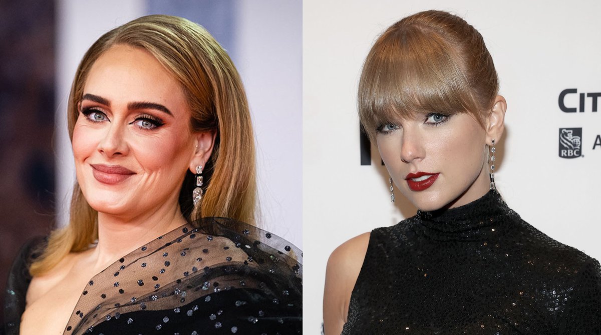 MTVNEWS's tweet photo. Adele is a Swiftie! The #IDrinkWine singer admitted she hasn’t had the time to listen to #Midnights yet due to rehearsals, but she expressed her great admiration for the #Antihero singer during her recent fan event #HappyHourWithAdele https://t.co/rOhLJtwEtJ
