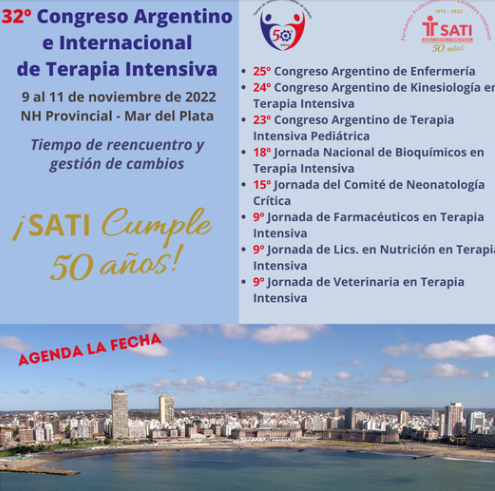 CKISATI's tweet photo. #XXXIISATI En el 32° Congreso Argentino e internacional de Terapia Intensiva.
📍MDQ 
📅10/11 
⏰18 hs. 
 La Lic. Daniela Gilgado @DanielaGilgado  y el Dr. Gastón Murias @gastonmuriasparticipan en el PRO-CON ¨P-SILI ¡¿Existe? 
¡No te lo pierdas! https://t.co/6RqpanE9kA