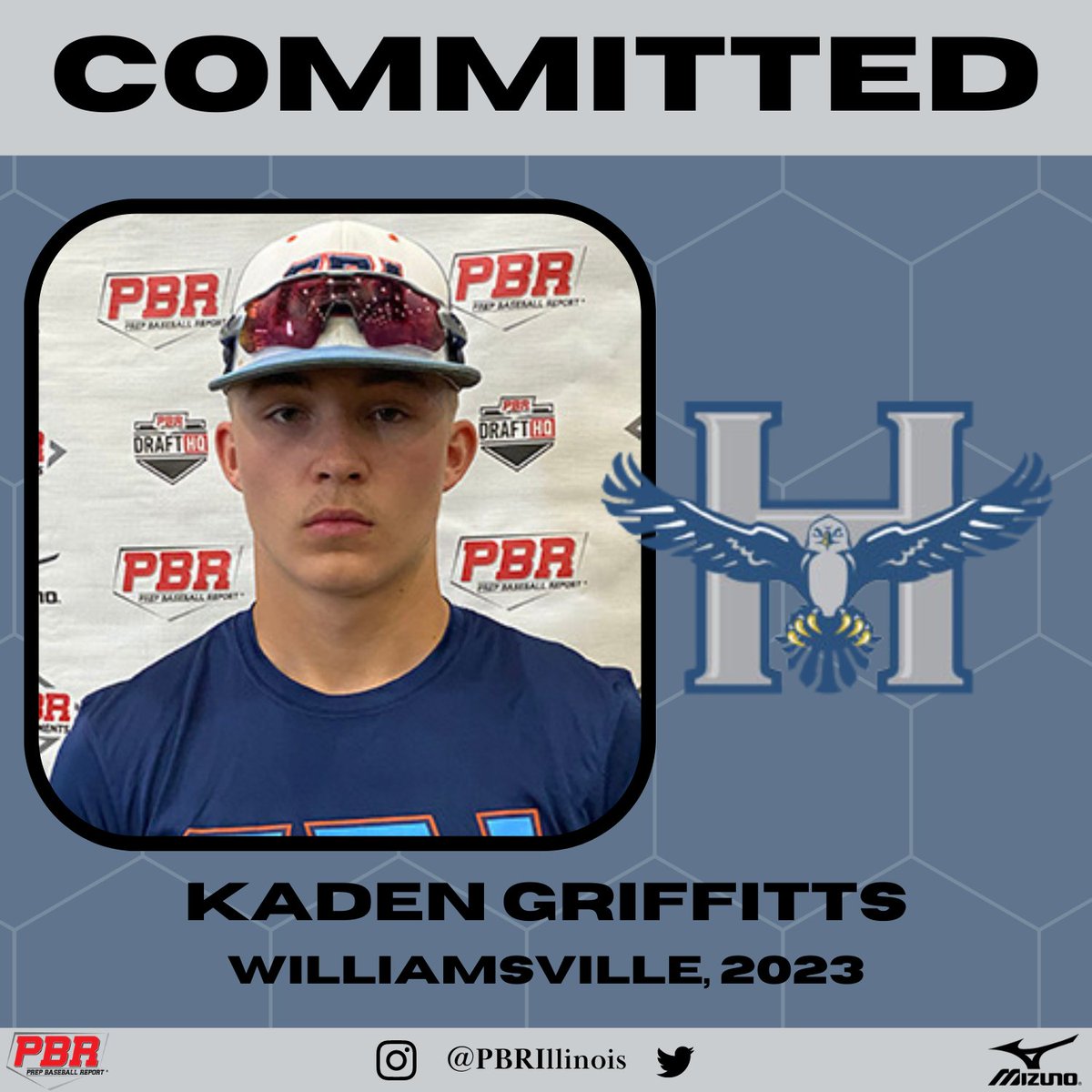 OF Kaden Griffitts (Williamsville, 2023) commits to Heartland.

Griffitts represented Team Illinois at the #PBRFG21 and is currently slotted at No. 41 in the state. 

👤 PROFILE: bit.ly/3T2qXln