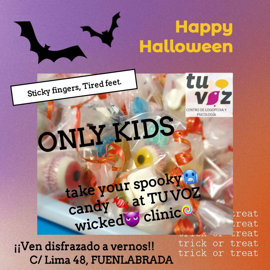 #happyhalloween en #centrotuvoz disfrutando de la #ilusiondelosniños y ¡¡¡haciendo #terapiasdivertidas a tope!!! #logopedia #psicologia #logopediafuenlabrada #psicopedagogia #psicologiafuenlabrada #speechtherapy #SLP