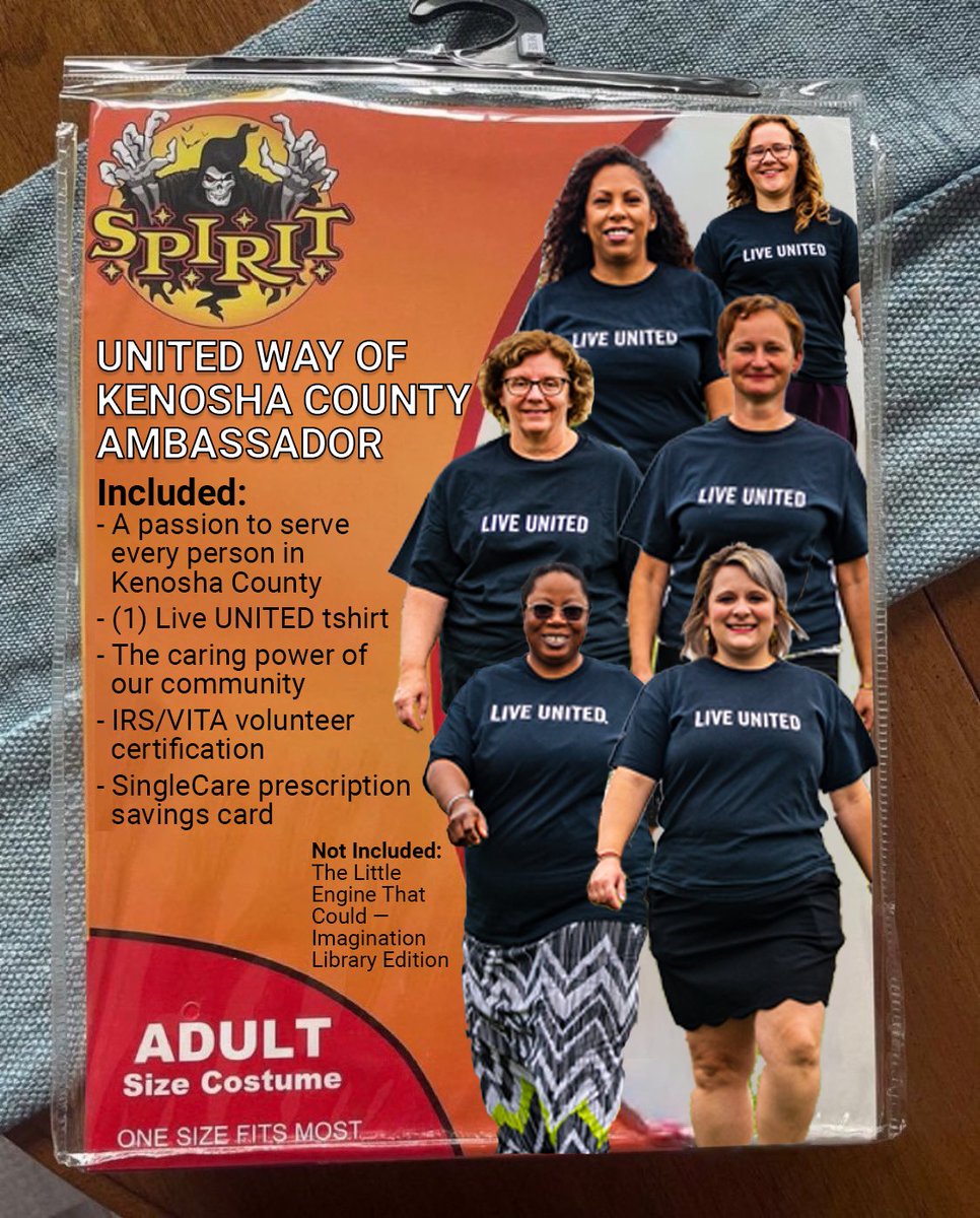 We logged back into twitter to show you this...

Looking for a last minute Halloween costume? We got you covered! 😏😂 From all of us at United Way of Kenosha County, we hope you have a safe, fun weekend! 🎃🧡

#LiveUNITED #Halloween #HalloweenCostume