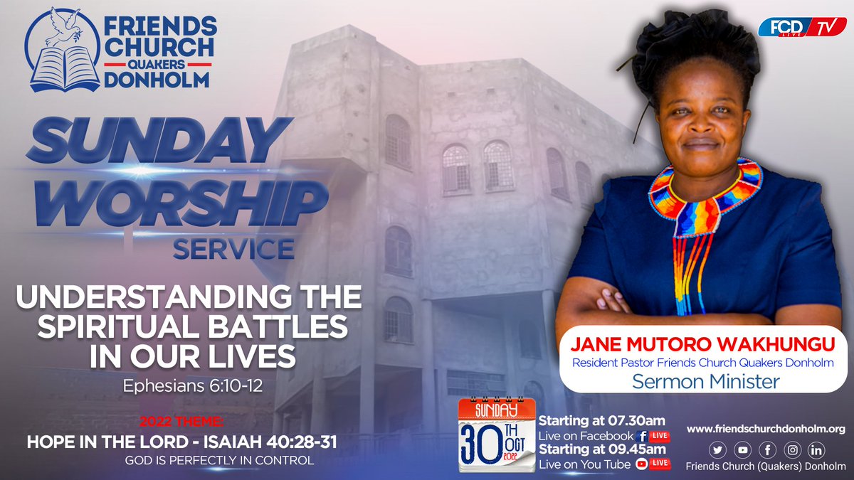 fcdonholm's tweet photo. Join us for our Sunday Worship Services this Sunday the 30th October 2022.
Remember to tag a friend along. https://t.co/f3S28zcj3s
