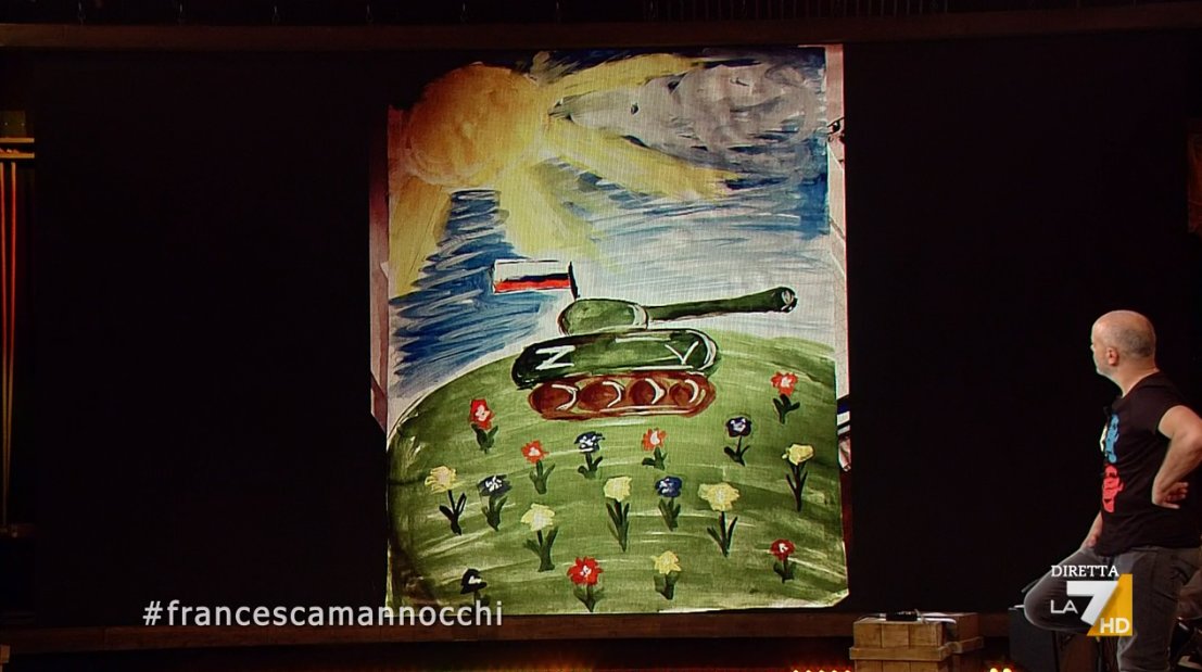 welikeduel's tweet photo. "Stanno emergendo le prove delle torture e della propaganda russa, anche attraverso le lettere e i disegni di alcuni bambini. La propaganda patriottica serve a preparare le guerre di domani"

#francescamannocchi #propagandalive https://t.co/wdAu8UxjOu