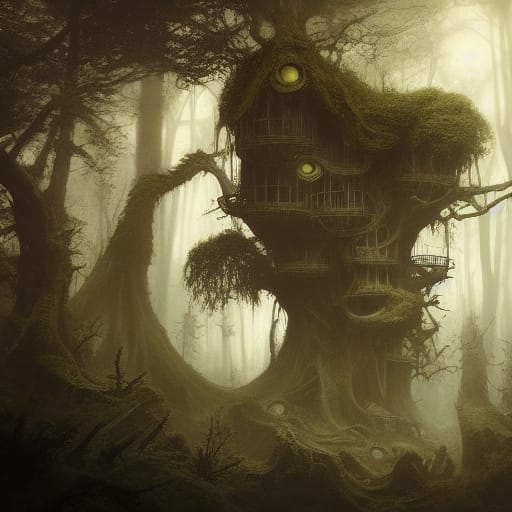 camellia_art_ai's tweet photo. Haunted Tree House 2 "It's Alive"
#Treehouse #FantasyTreehouse #DnDWorldBuilding #RPGWorldBuilding #HuantedHouse #WorldBuilding #DnD #Halloween #HalloweenArt #SpookyArt
#AIArtwork #AIArt #AIArtCommunity #Fantasy #DnD https://t.co/i1wA5H4cra