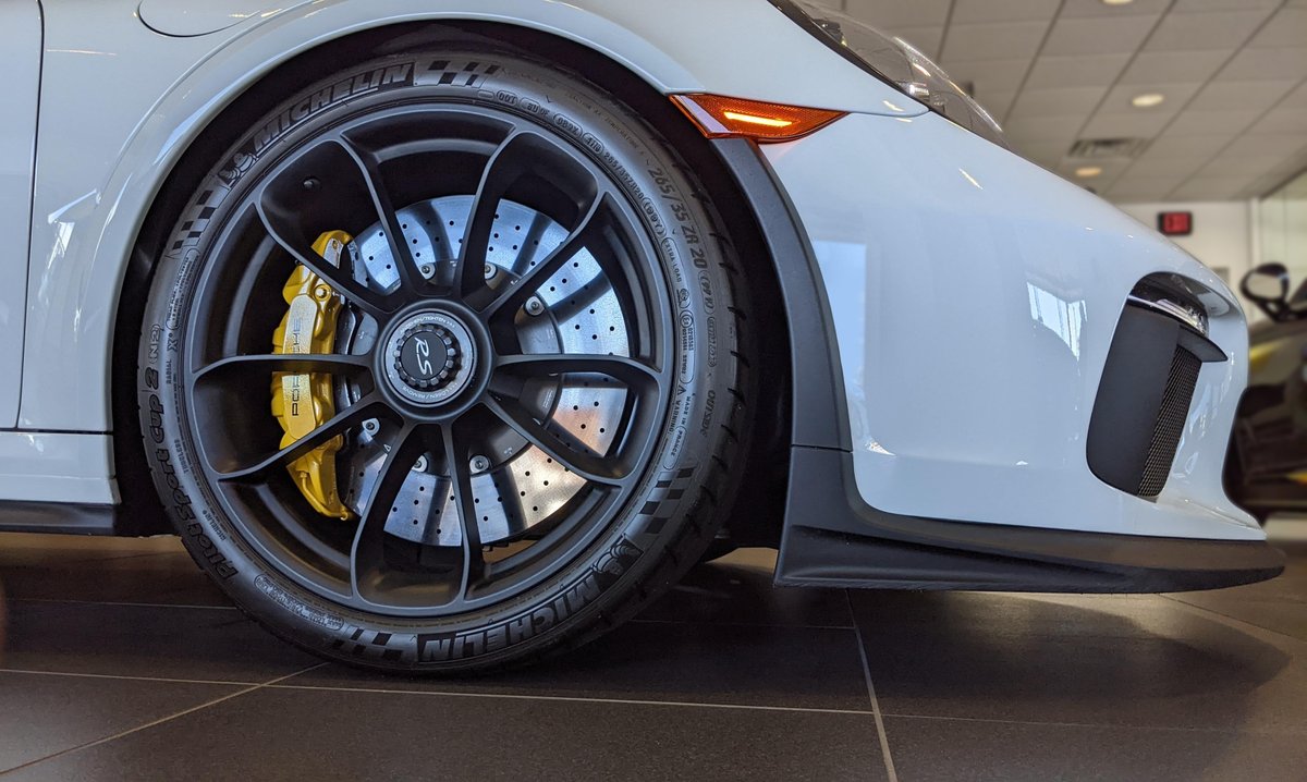 Isringhausen's tweet photo. This 911 GT3 RS combines the most powerful naturally aspirated engine fitted to a road-legal 911 with a suspension that features recalibrated rear axle steering tuned for precision. 4,184 Miles | Certified Pre-Owned. Visit us @ https://t.co/hujZerBkZc or call us @ (877) 364-6090 https://t.co/h5FLbKqTdB