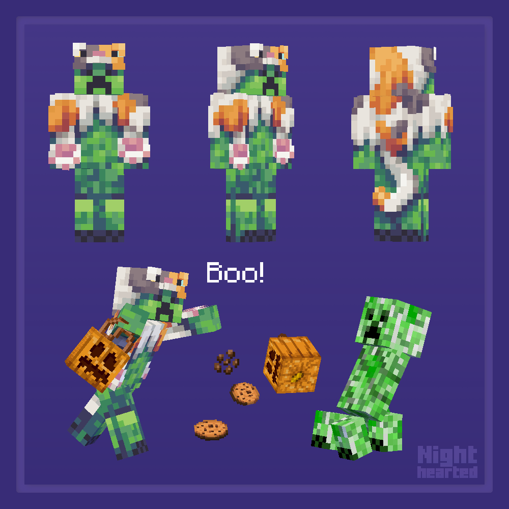 Minecraft X પર: Taking a look at the frightfully delightful skins you  submitted for our Halloween costume challenge! 🎃    / X