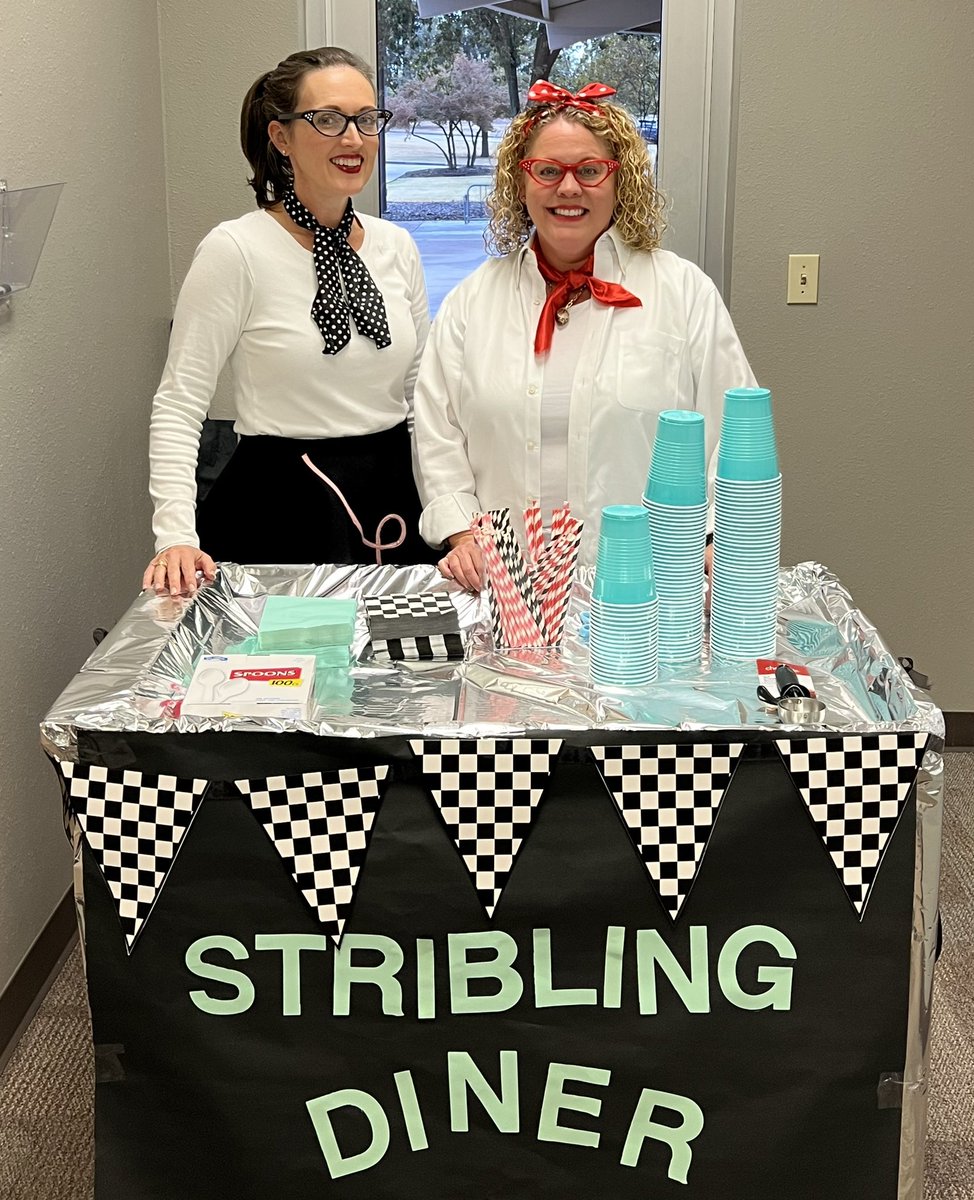Serving our #STEAMatStribling staff 50’s style on the 50th Day of School! <a href="/striblingstars/">STEAM Academy at Stribling Elementary</a> <a href="/jenniferkmendez/">Jennifer</a>