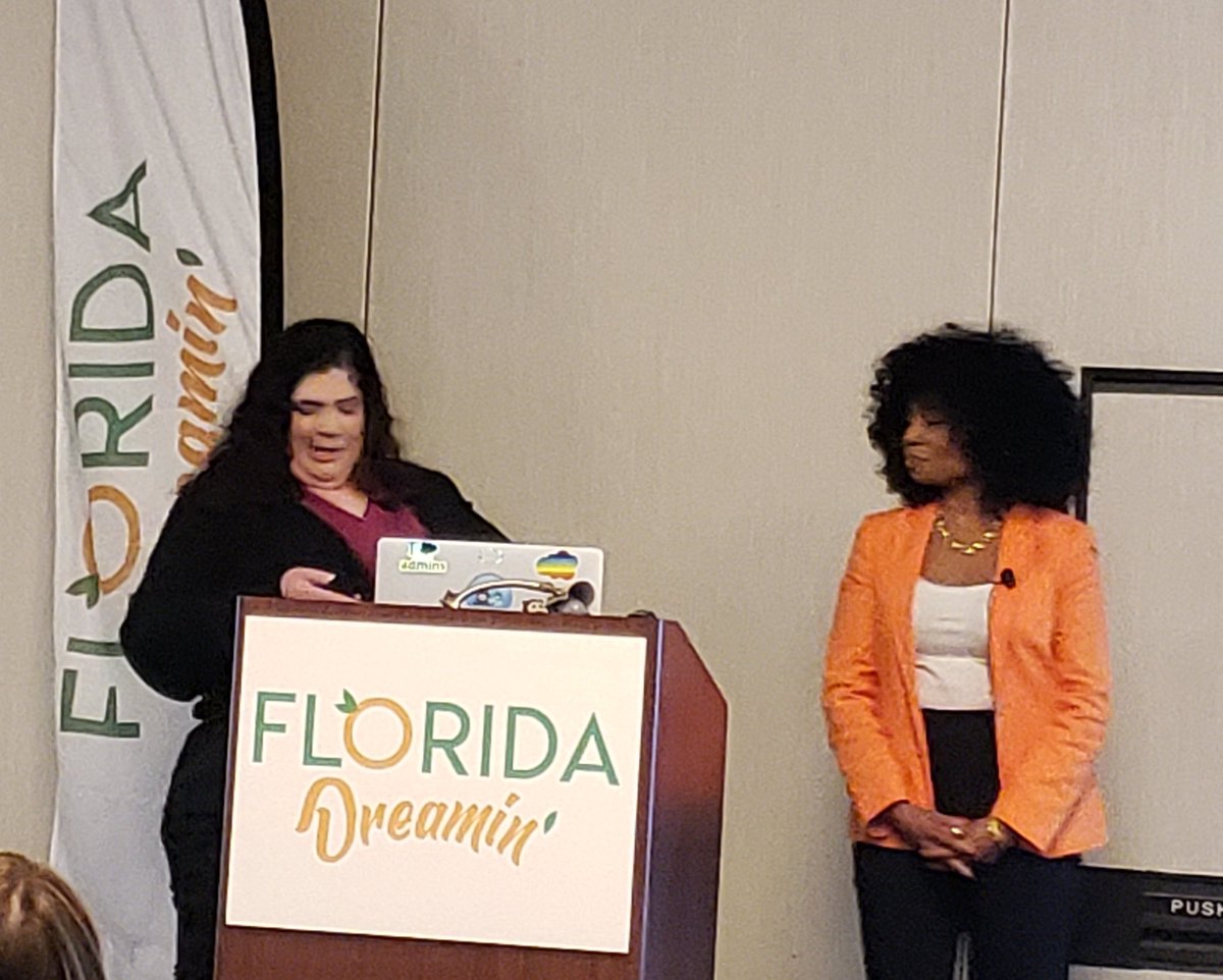 I learned so much and met so many people at @dreamin_florida #FLD22. This amazing event was capped off with an amazing and inspiring keynote from @CherFeldman and @justguilda. Can't wait to do it again next year!