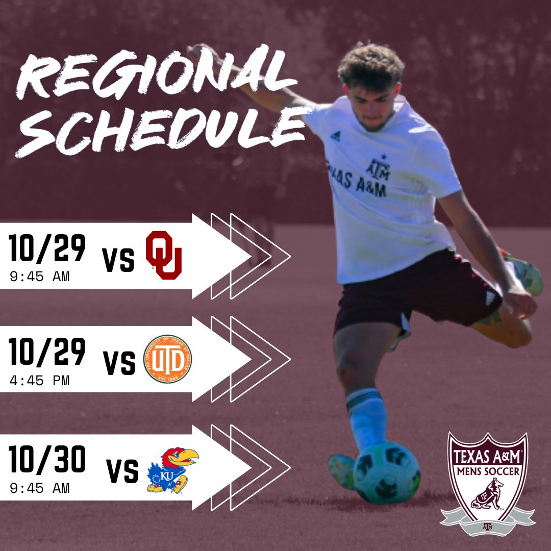 Schedule for the Regional Tournament this weekend 👍