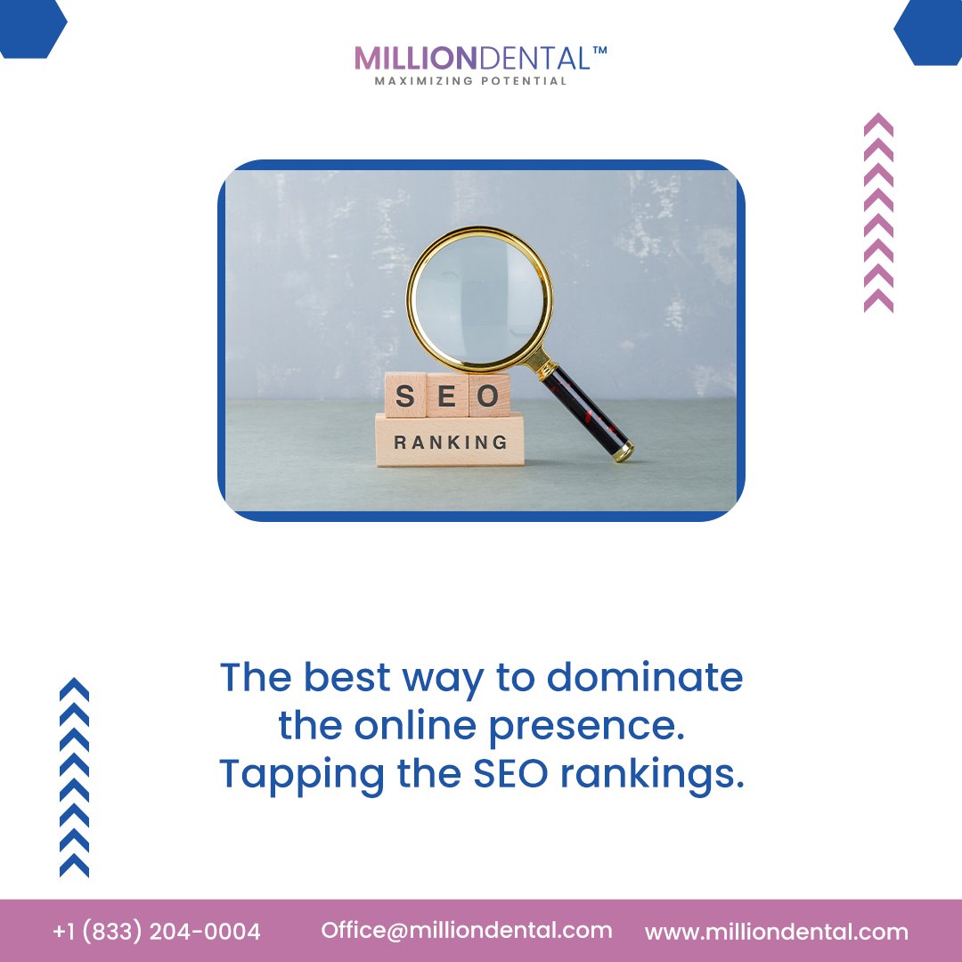 million_dental's tweet photo. SEO will drive the right traffic to your site. By helping you increase your rankings, we will add up to the success of your healthcare. Dm for details.

#Milliondental #seo #seofordoctors #doctorsseo #healthseo #hospitalseo #seousa #seonyc #seoexperts #seocompany #seoservices https://t.co/ZgOnUxsAB0