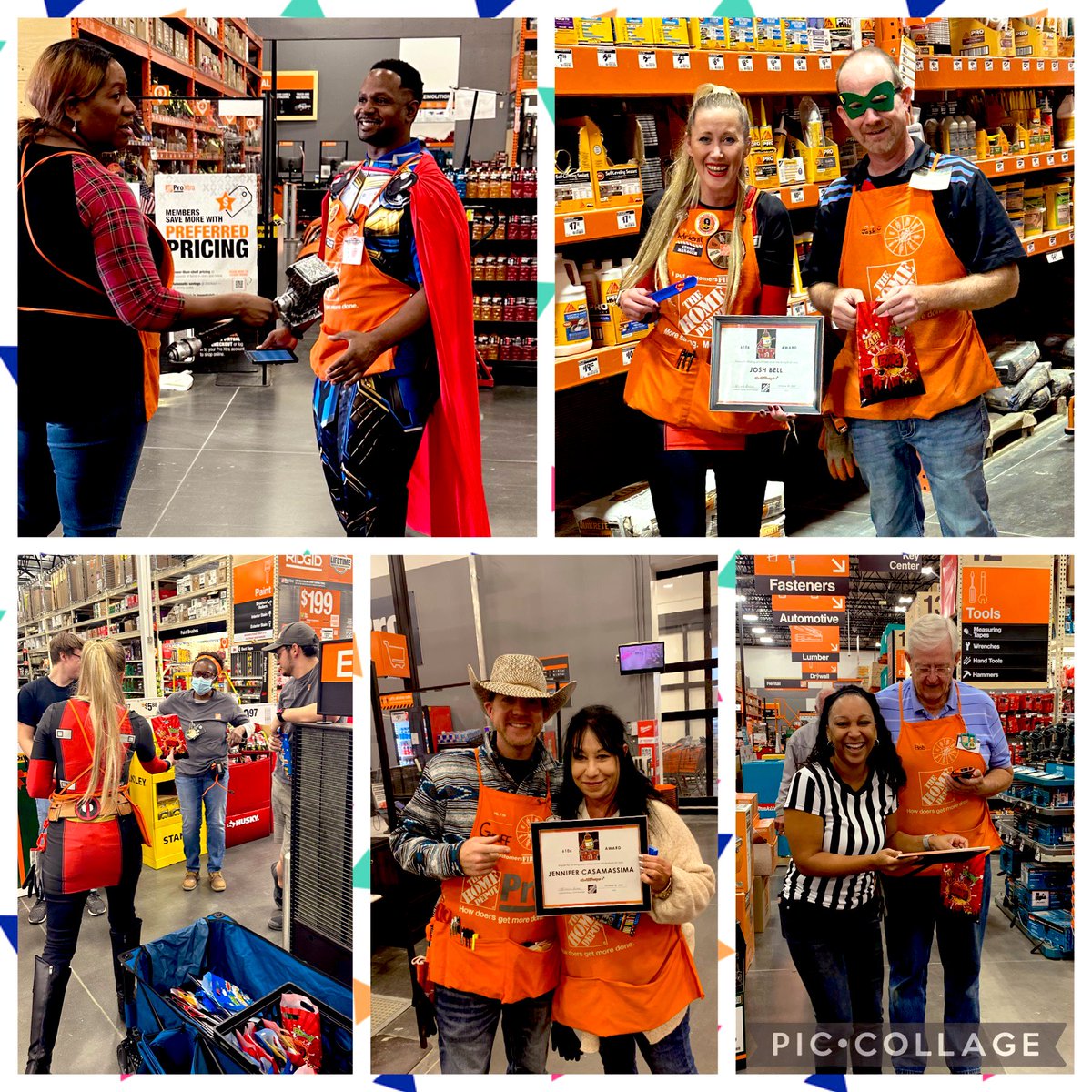 shouseadrienne's tweet photo. Celebrating 1️⃣ year of prospering at THD 6106 🍊 with the squad. We truly assembled the 🦸🏾‍♂️ Avengers 🦸🏼‍♀️ to pull this off &amp; I couldn’t ask for a better 🧡team. Thank 🙏🏼 You to all that made our 🏆 success possible. #SWBEST #built2Prosper🔨 https://t.co/6PZjbc8gEX