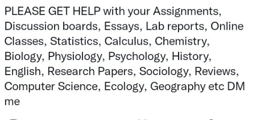 We do all kind of assignments at an affordable prices, A guaranteed.