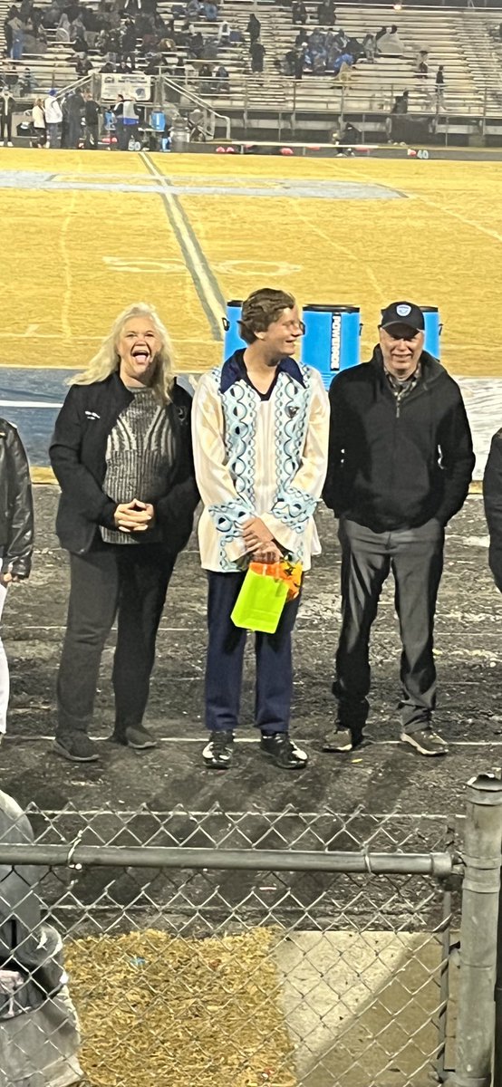 Happy to recognize our student athletes and band members at the last home game of the regular season, and it was great to celebrate one of our top returning golfers too! Congrats DJ Lipps! Great student, great golfer, and great guy! Go Rams!!!