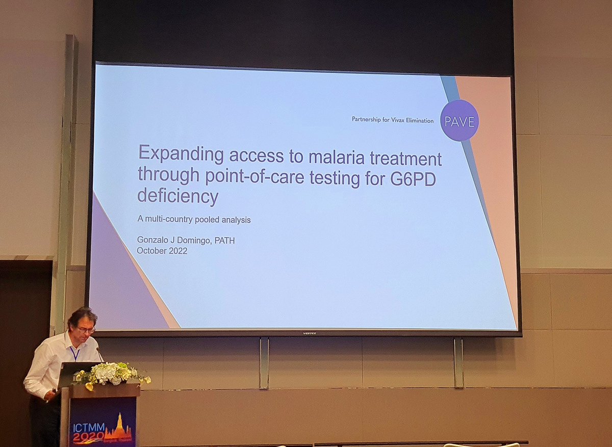 Abhijit2its's tweet photo. Participation in #ictmm2020 from 24 October-28 October 2022 in Bangkok. #PATH presented expanding access to #malaria treatment through POC testing for G6PDdef. https://t.co/tJzUJtEoeB
