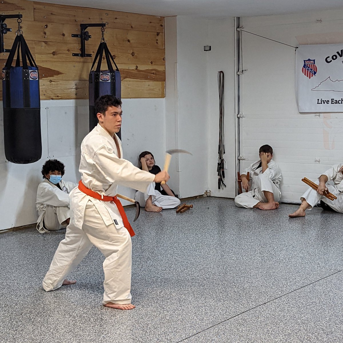 Sean_Karateka's tweet photo. Preparing for tomorrow's AAU Karate competition in Newport News.  We are Virginia Beaches AAU Karate school. https://t.co/btEsQcBwYc