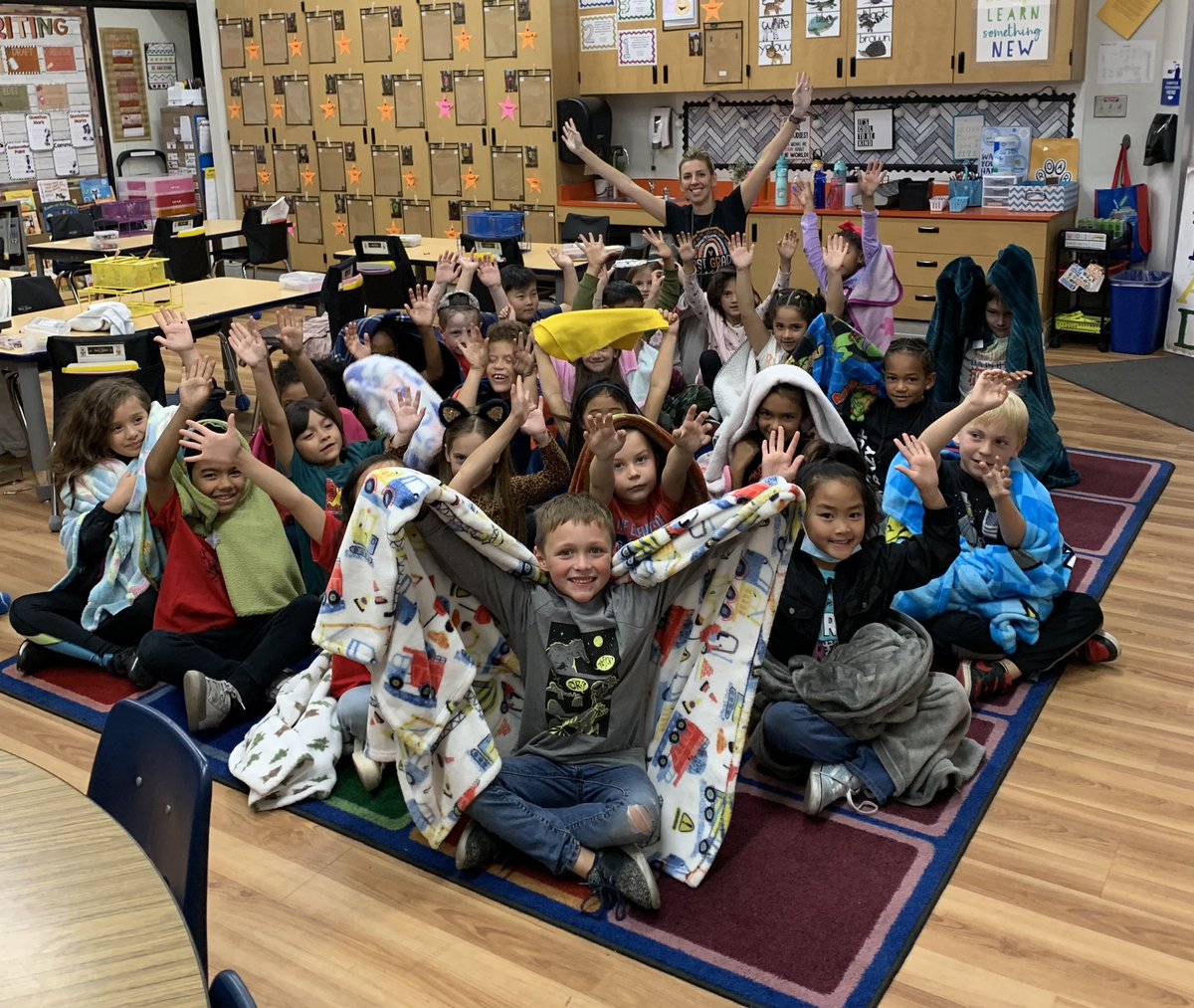 Mrs. Butler (@schultz87) on Twitter photo My students loved having their blankets in class today. An easy incentive for them to earn and a great way to make Friday extra fun. <a href="/kijonesjags/">KI Jones Elementary</a> My students loved having their blankets in class today. An easy incentive for them to earn and a great way to make Friday extra fun. <a href="/kijonesjags/">KI Jones Elementary</a>