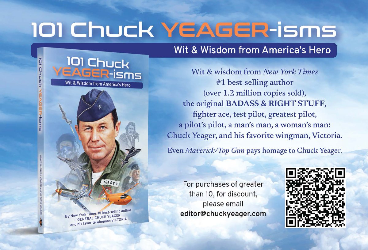 Q: Did President Truman & Chuck Yeager, the 2 country boys, ever meet? A: Yes. In Dec 1948, Pres Truman gave Capt Yeager the Collier Trophy for breaking the sound barrier. Read more-it's funny-in his new book 101 Chuck YEAGER-isms: For a signed copy, email editor@chuckyeager.com