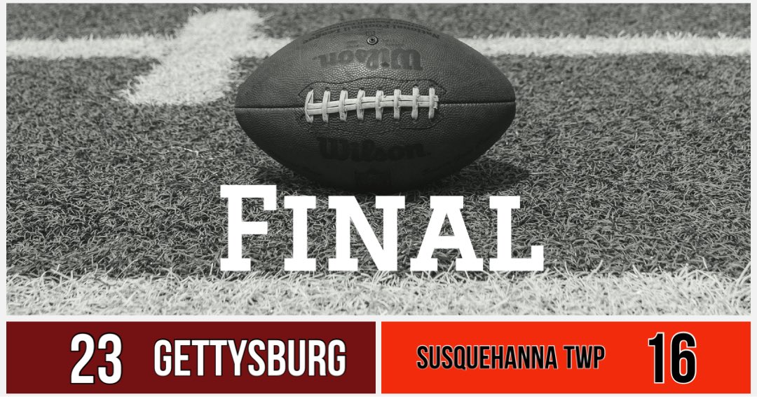 Congratulations to <a href="/gburgwarriorfb/">Gettysburg Warriors Football</a>! Mid Penn Colonial Division Champs! 🏆