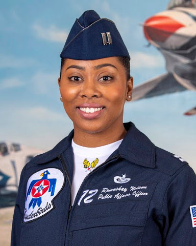 A Howard University grad made history by becoming the first Black woman officer in the U.S. Air Force Thunderbirds. botwc.co/3Df4OdC