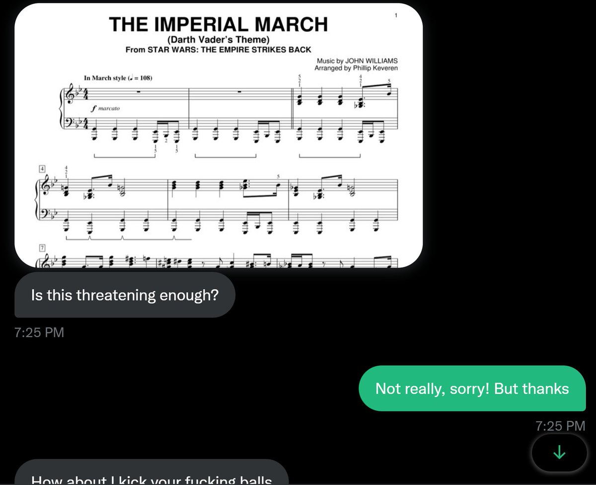 Threatening Music Notation tweet media