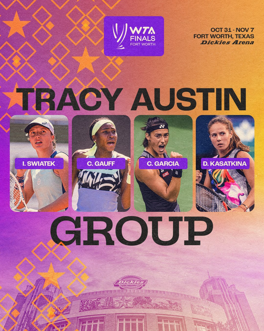 wta on X: The singles groups are SET in Fort Worth 🔒 Which #WTAFinals  match-ups are you most looking forward to? 👇 t.couV5r3HfGmQ  X