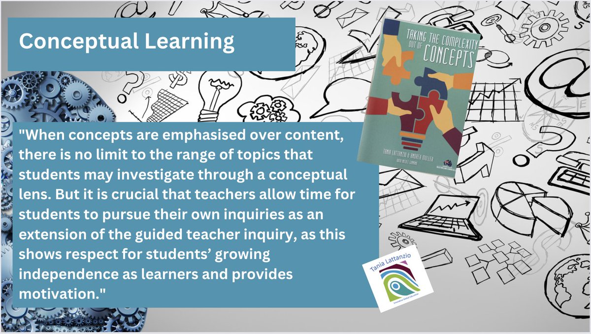 Thought for the day.... conceptual learning provides a lens for student inquiry and interests  #conceptsinaction