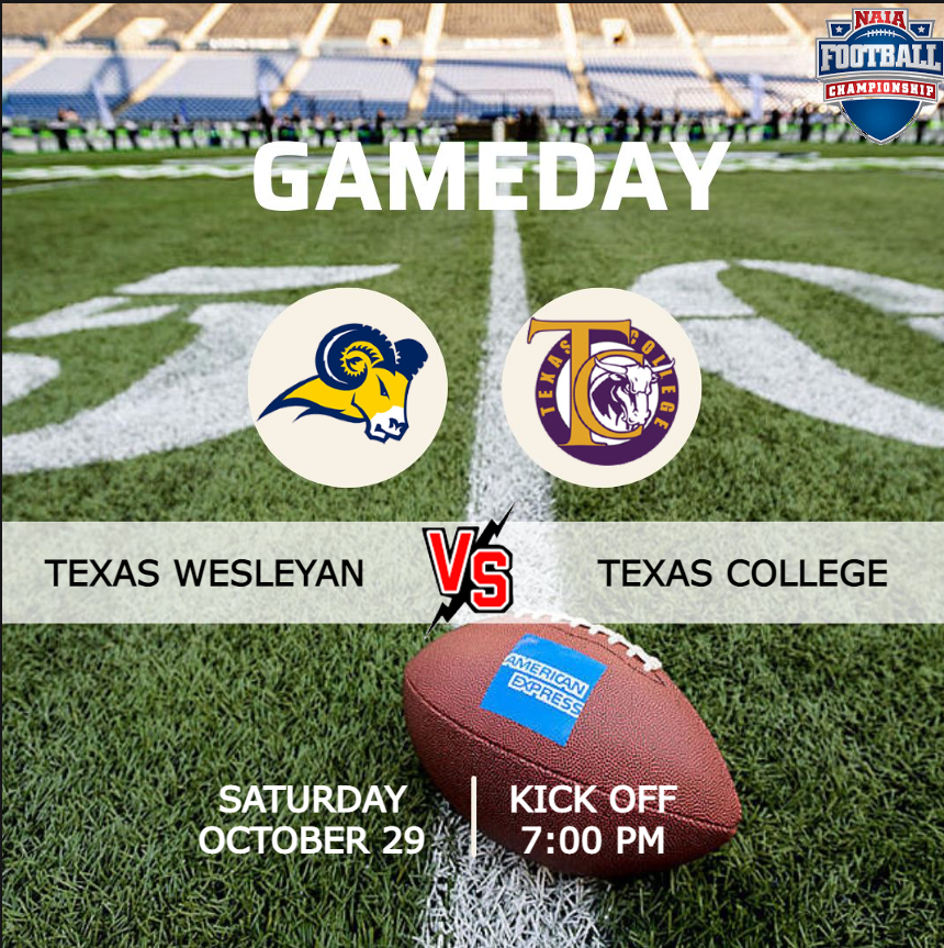NAIA FOOTBALL (@naiafootbal) on Twitter photo ๐จ GAMEDAY๐จ
๐ <a href="/TxWesFootball/">TxWes Football</a> ๐ <a href="/TCSteers/">Texas College Steers</a> ๐
๐ Saturday, October 29 | โฑ 7:00 PM
๐บ Live On : is.gd/kCag4k
<a href="/Hollywood_Von/">๊ชป๊ซ๊ซ ๊ น๊ชฎแ๊ซแฅ
๐</a> <a href="/CLeichus/">Chris Leichus</a> <a href="/tpull_/">Tyler Pullen</a> @The_RedRanger11 ๐จ GAMEDAY๐จ
๐ <a href="/TxWesFootball/">TxWes Football</a> ๐ <a href="/TCSteers/">Texas College Steers</a> ๐
๐ Saturday, October 29 | โฑ 7:00 PM
๐บ Live On : is.gd/kCag4k
<a href="/Hollywood_Von/">๊ชป๊ซ๊ซ ๊ น๊ชฎแ๊ซแฅ
๐</a> <a href="/CLeichus/">Chris Leichus</a> <a href="/tpull_/">Tyler Pullen</a> @The_RedRanger11