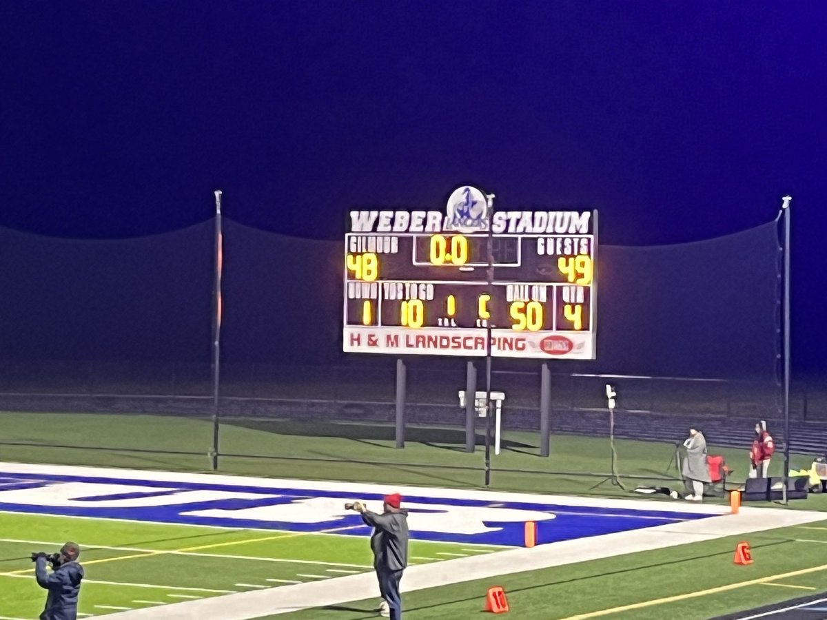 Geneva wins !!!! 49-48
Owen with the winning extra point!!