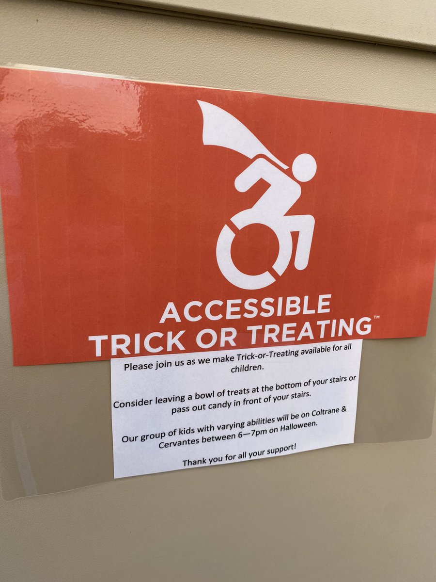 Love this.  Try it in your neighborhood!  #inclusiveHalloween