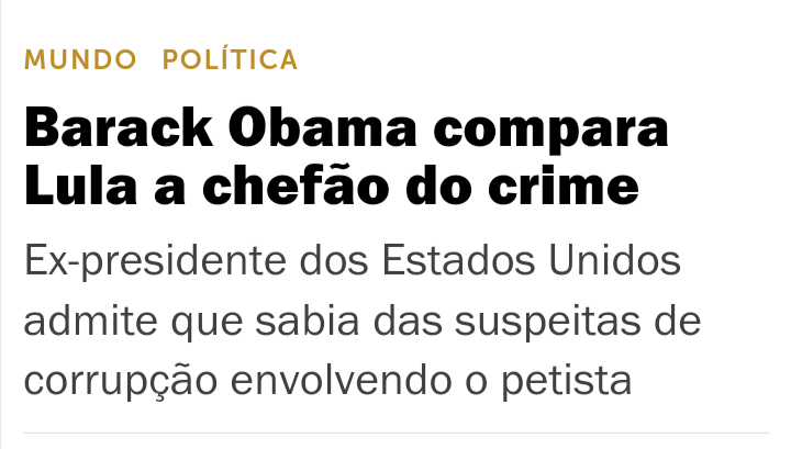 Lula: "Os médicos cubanos foram elogiados até pelo Obama".

Quer dizer que a opinião do Obama  é importante?